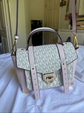 Michael Kors Blush Pink MK Signature Mini Satchel